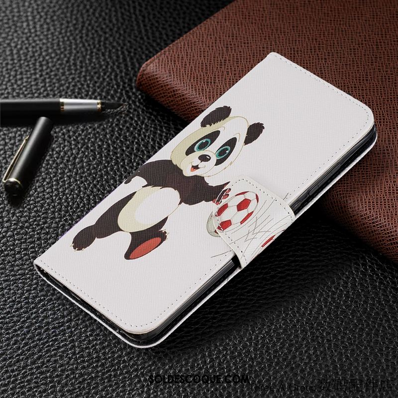 Coque Xiaomi Redmi Note 8 Pro Étui En Cuir Dessin Animé Personnalité Rouge Petit Housse En Ligne