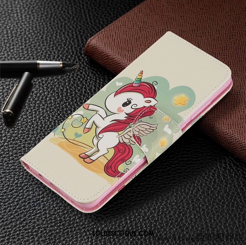 Coque Xiaomi Redmi Note 8 Pro Étui En Cuir Dessin Animé Personnalité Rouge Petit Housse En Ligne