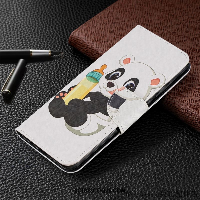 Coque Xiaomi Redmi Note 8 Pro Étui En Cuir Dessin Animé Personnalité Rouge Petit Housse En Ligne