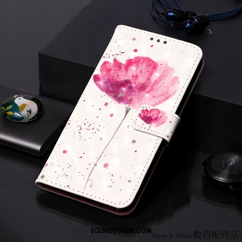 Coque Xiaomi Redmi Note 8 Pro Étui En Cuir Rouge Téléphone Portable Charmant Personnalité Pas Cher