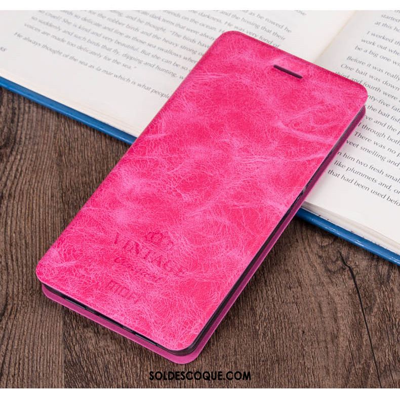 Coque Xiaomi Redmi Note 8 Pro Étui Téléphone Portable Cuir Foncé Rouge Pas Cher