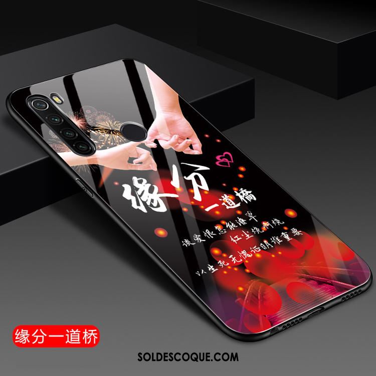 Coque Xiaomi Redmi Note 8t Amoureux Silicone Tendance Net Rouge Verre En Ligne