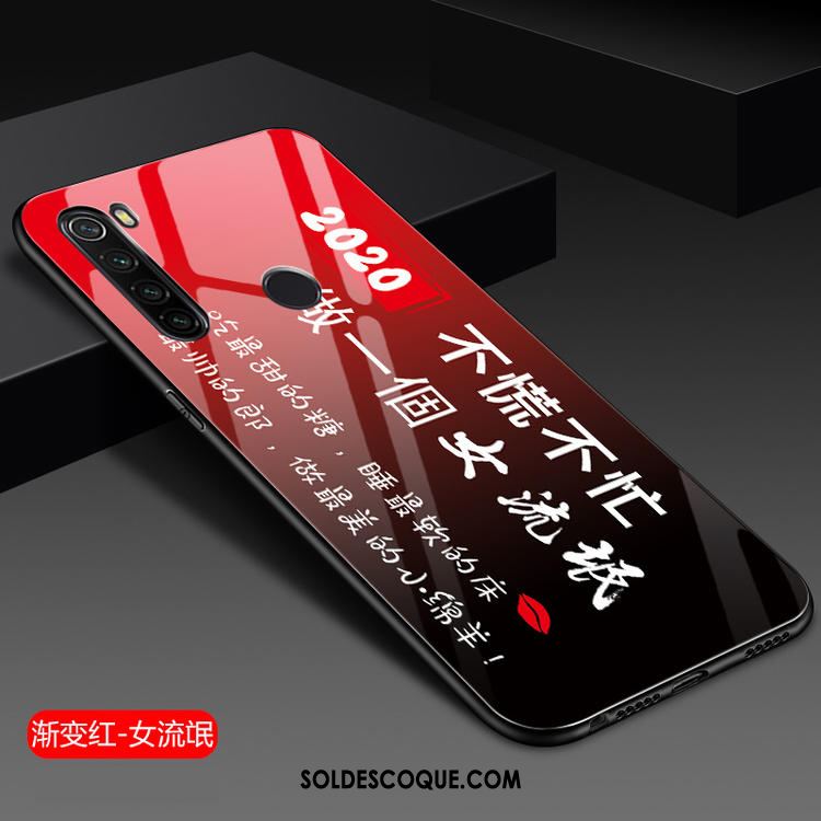 Coque Xiaomi Redmi Note 8t Amoureux Silicone Tendance Net Rouge Verre En Ligne