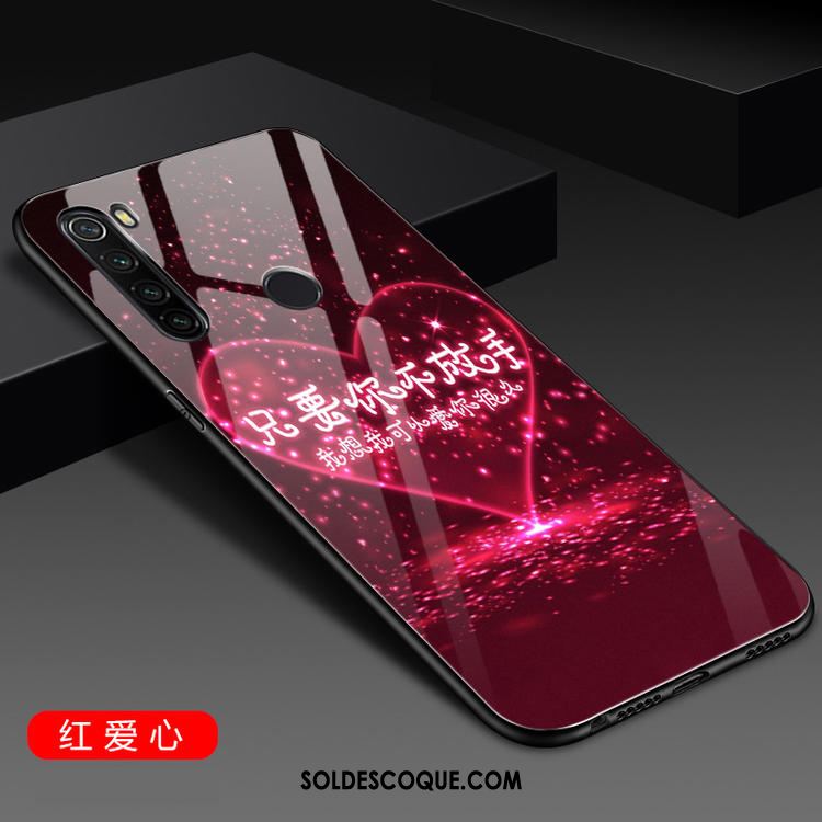 Coque Xiaomi Redmi Note 8t Amoureux Silicone Tendance Net Rouge Verre En Ligne