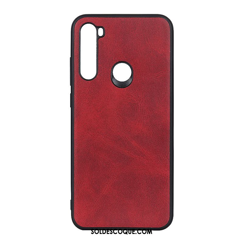 Coque Xiaomi Redmi Note 8t Cuir Tout Compris Rouge Vin Rouge Difficile Soldes