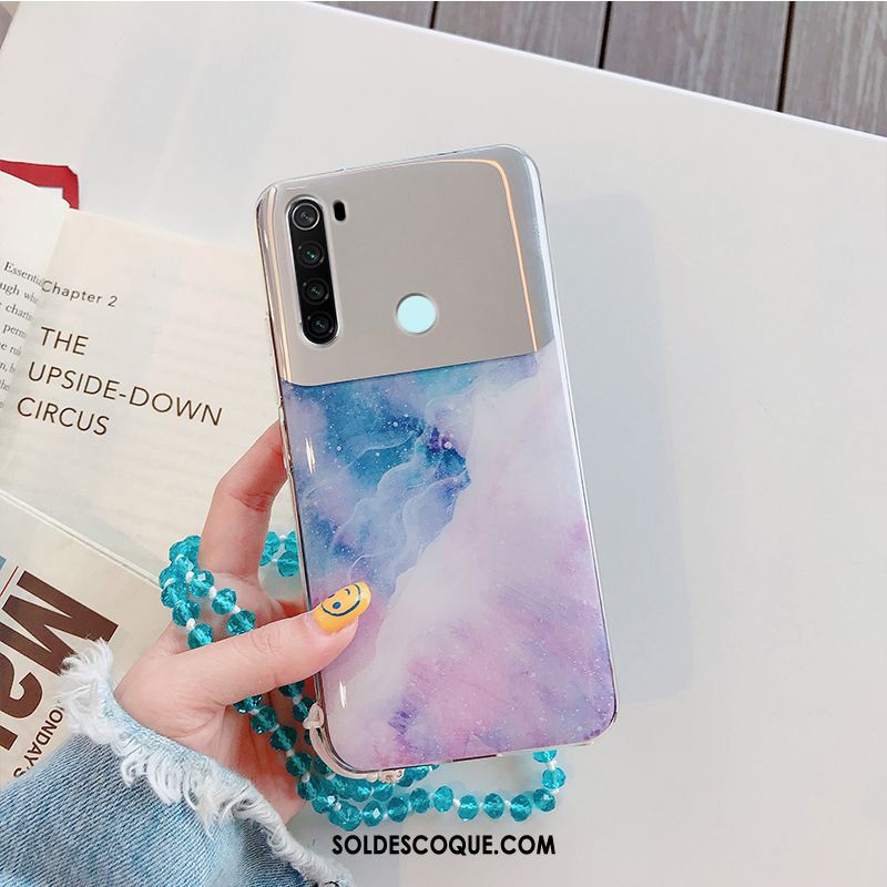 Coque Xiaomi Redmi Note 8t Rouge Étui Charmant Bordure Fluide Doux Pas Cher