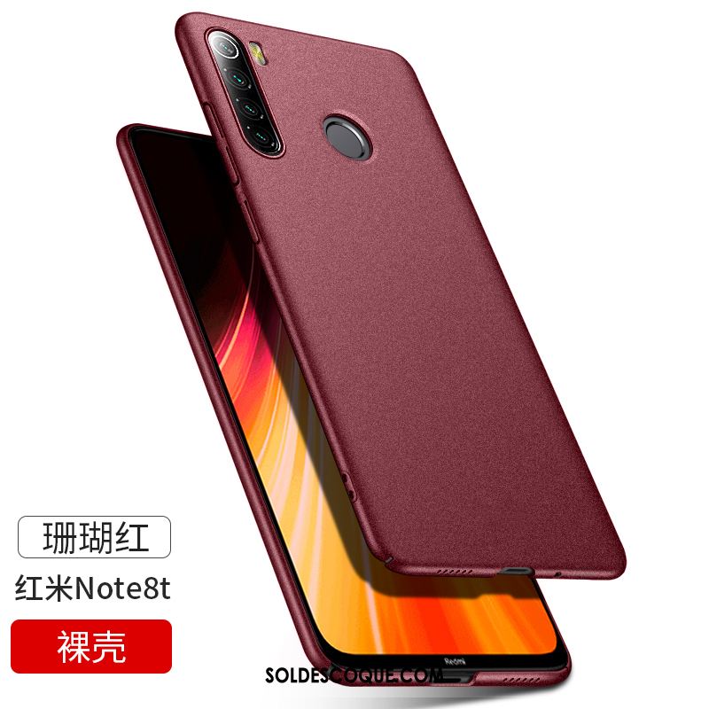 Coque Xiaomi Redmi Note 8t Tout Compris Rouge Noir Très Mince Incassable Pas Cher