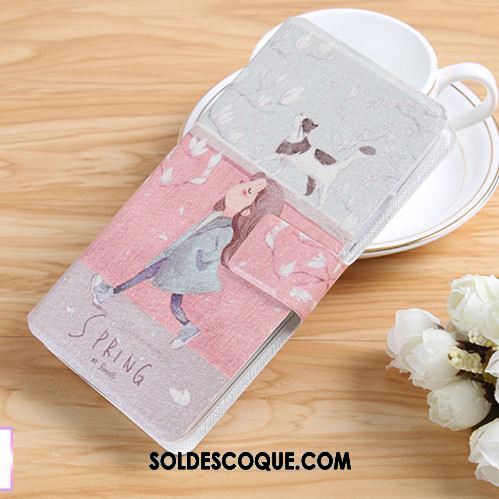 Coque Xiaomi Redmi S2 Fluide Doux Étui En Cuir Incassable Rouge Rose France