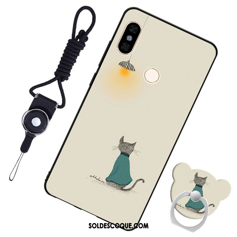 Coque Xiaomi Redmi S2 Incassable Étui En Cuir Bleu Fluide Doux Ornements Suspendus Housse France