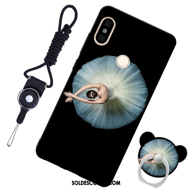 Coque Xiaomi Redmi S2 Incassable Étui En Cuir Bleu Fluide Doux Ornements Suspendus Housse France