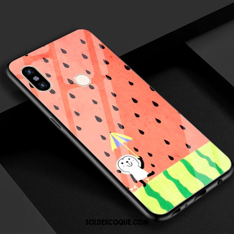 Coque Xiaomi Redmi S2 Pastèque Miroir Verre Trempé Téléphone Portable Frais France