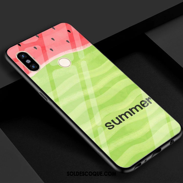 Coque Xiaomi Redmi S2 Pastèque Miroir Verre Trempé Téléphone Portable Frais France