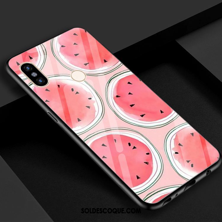 Coque Xiaomi Redmi S2 Pastèque Miroir Verre Trempé Téléphone Portable Frais France