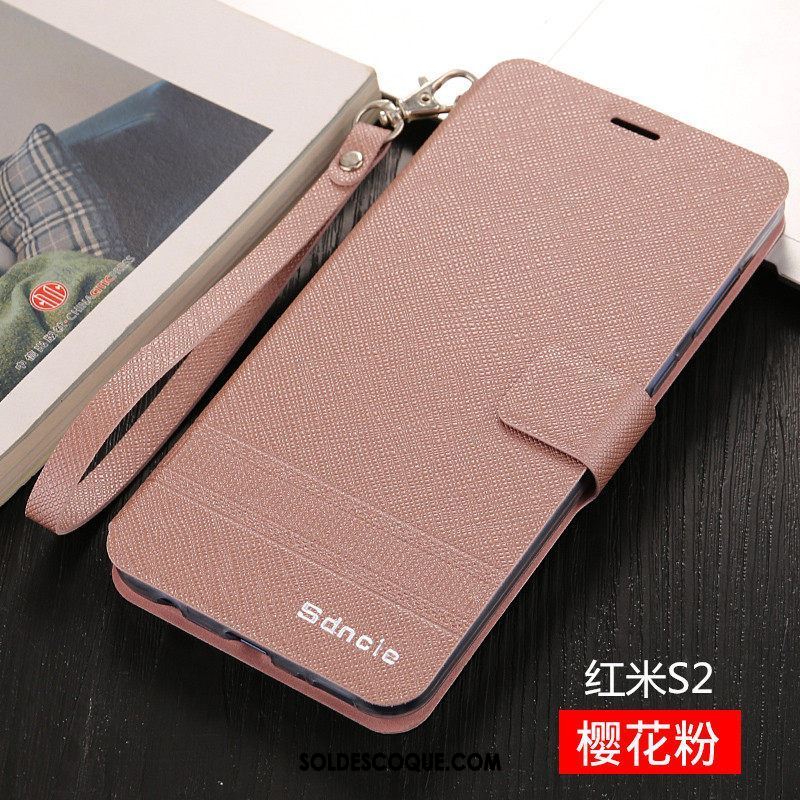 Coque Xiaomi Redmi S2 Protection Téléphone Portable Incassable Fluide Doux Rouge Pas Cher