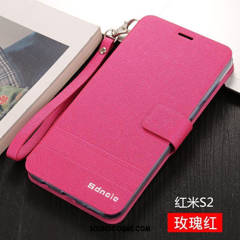 Coque Xiaomi Redmi S2 Protection Téléphone Portable Incassable Fluide Doux Rouge Pas Cher