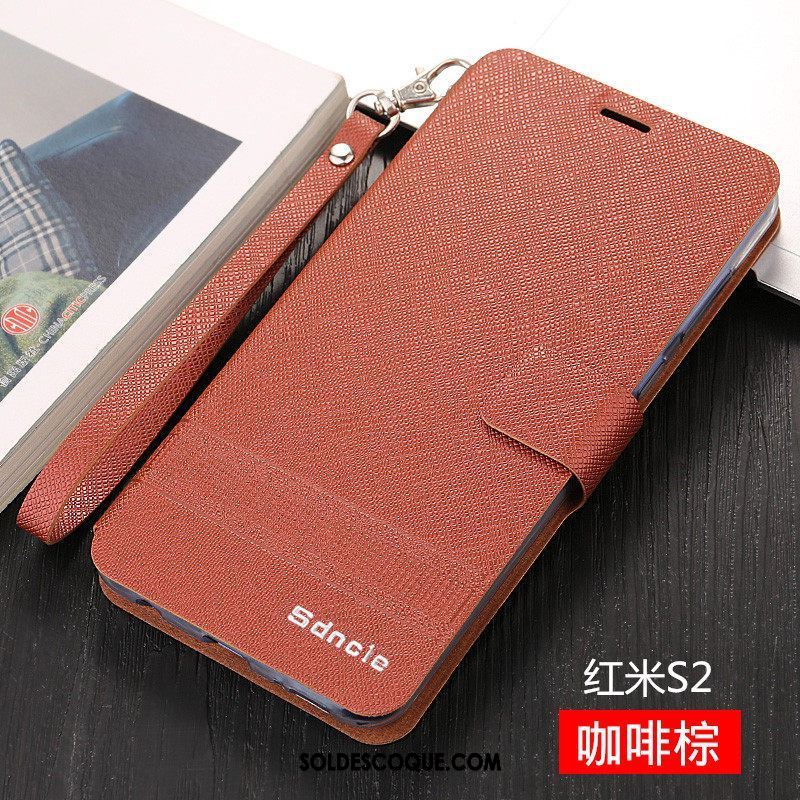 Coque Xiaomi Redmi S2 Protection Téléphone Portable Incassable Fluide Doux Rouge Pas Cher