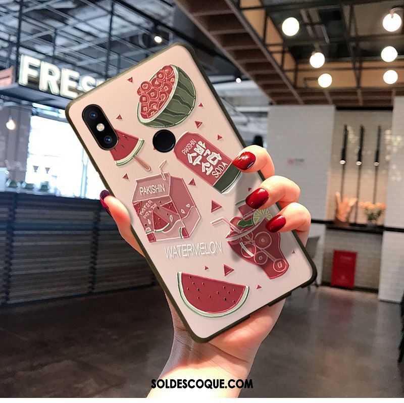Coque Xiaomi Redmi S2 Rose Téléphone Portable Créatif Marque De Tendance Rouge Housse Soldes