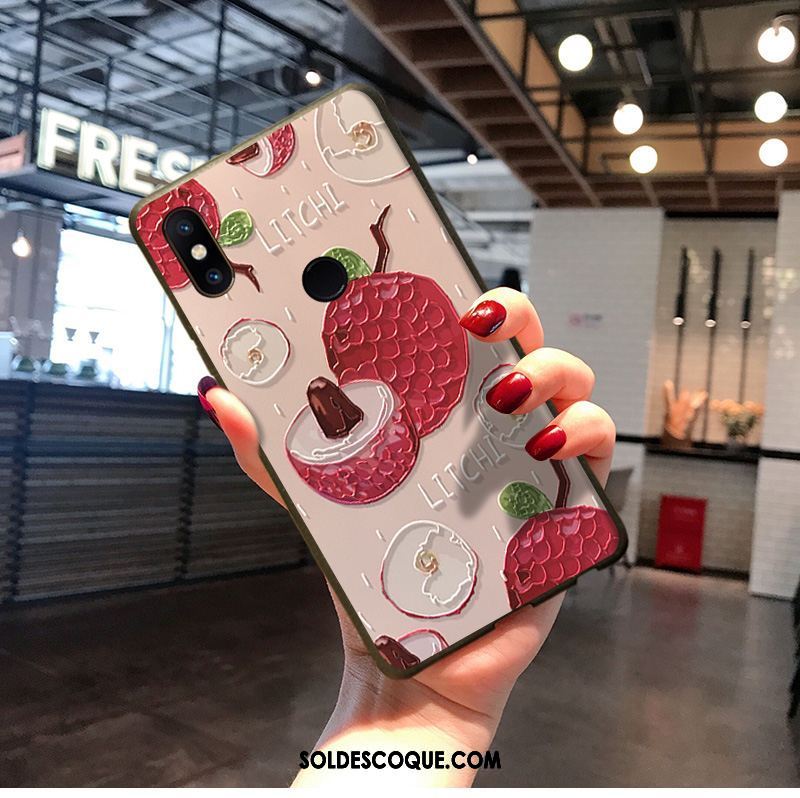 Coque Xiaomi Redmi S2 Rose Téléphone Portable Créatif Marque De Tendance Rouge Housse Soldes