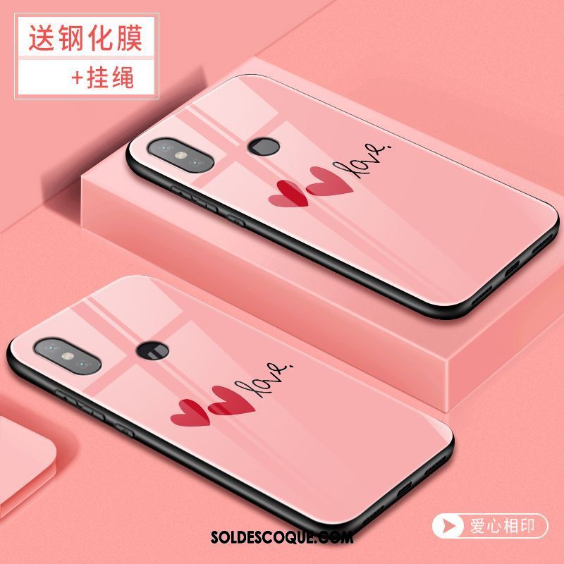 Coque Xiaomi Redmi S2 Rose Téléphone Portable Rouge Personnalité Fluide Doux En Vente