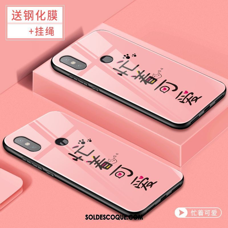 Coque Xiaomi Redmi S2 Rose Téléphone Portable Rouge Personnalité Fluide Doux En Vente