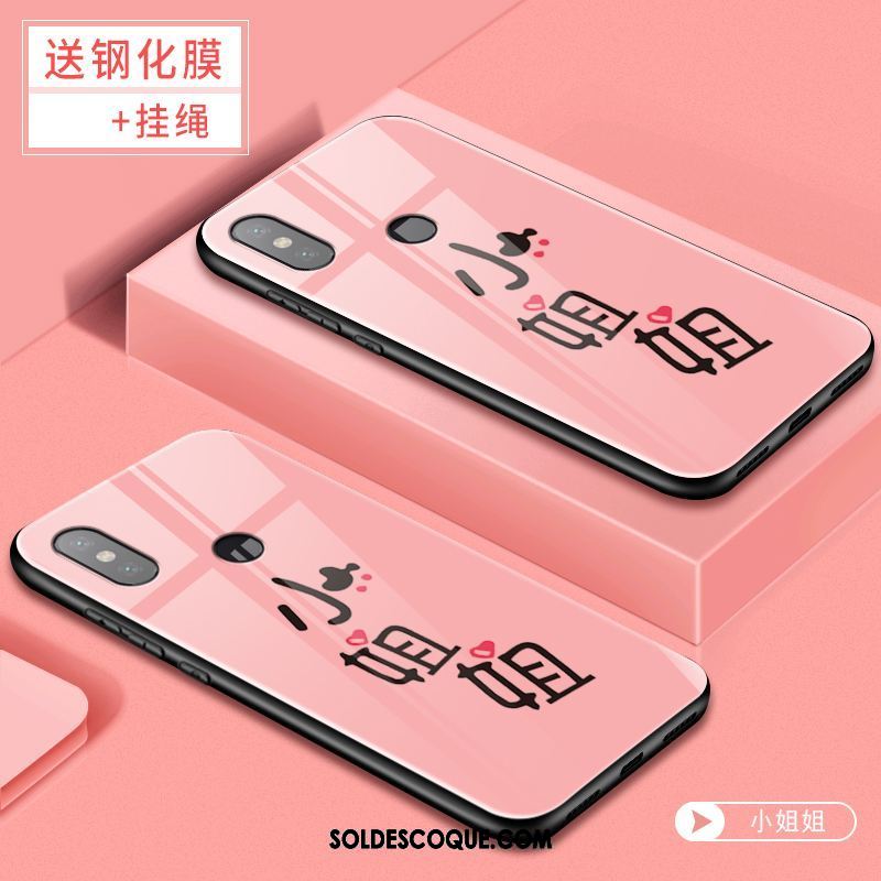 Coque Xiaomi Redmi S2 Rose Téléphone Portable Rouge Personnalité Fluide Doux En Vente