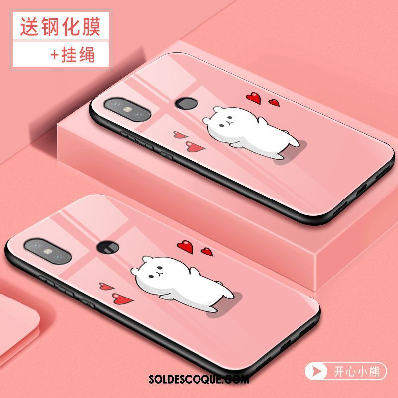 Coque Xiaomi Redmi S2 Rose Téléphone Portable Rouge Personnalité Fluide Doux En Vente