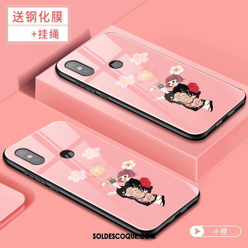 Coque Xiaomi Redmi S2 Rose Téléphone Portable Rouge Personnalité Fluide Doux En Vente