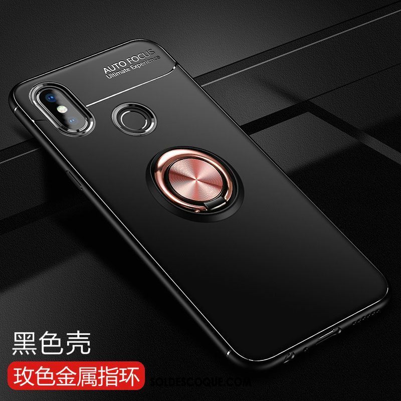 Coque Xiaomi Redmi S2 Rouge Incassable Petit Étui Noir En Vente