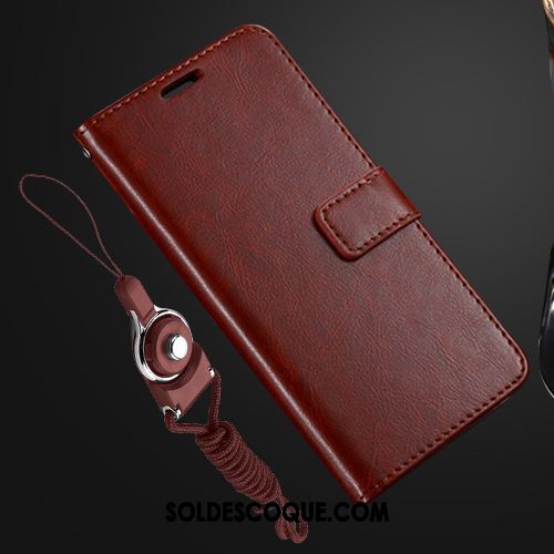 Coque Xiaomi Redmi S2 Rouge Or Étui En Cuir Incassable Petit Pas Cher