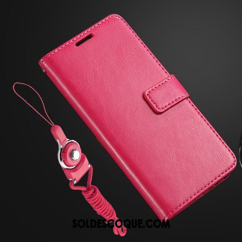 Coque Xiaomi Redmi S2 Rouge Or Étui En Cuir Incassable Petit Pas Cher