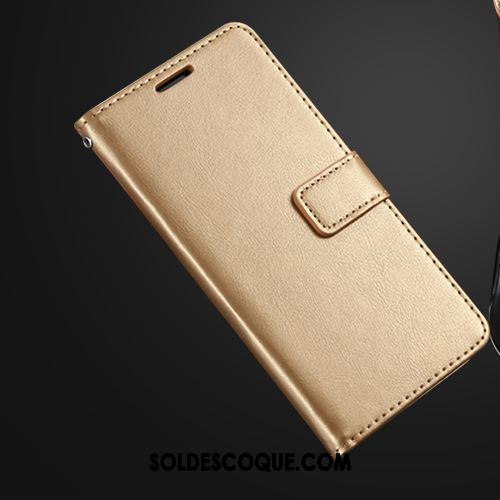 Coque Xiaomi Redmi S2 Rouge Or Étui En Cuir Incassable Petit Pas Cher