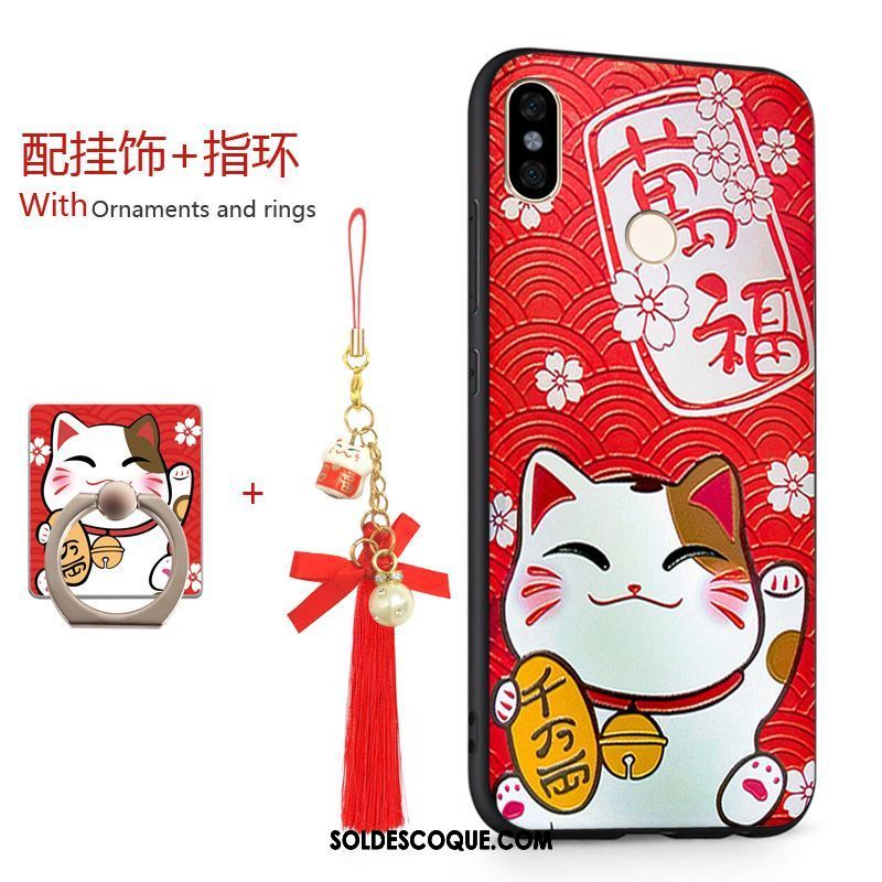 Coque Xiaomi Redmi S2 Rouge Étui Fluide Doux Richesse Silicone Soldes