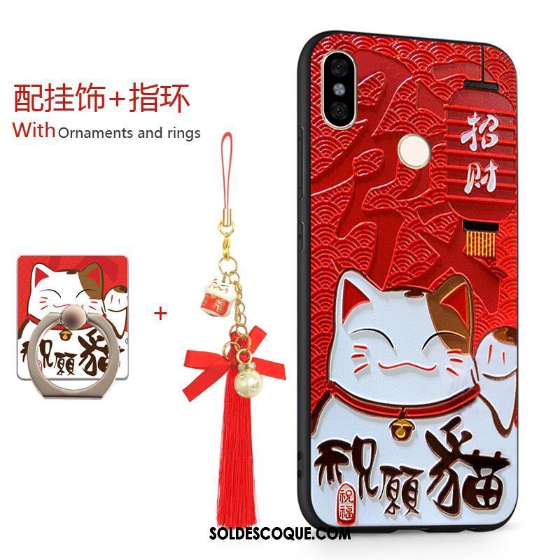 Coque Xiaomi Redmi S2 Rouge Étui Fluide Doux Richesse Silicone Soldes