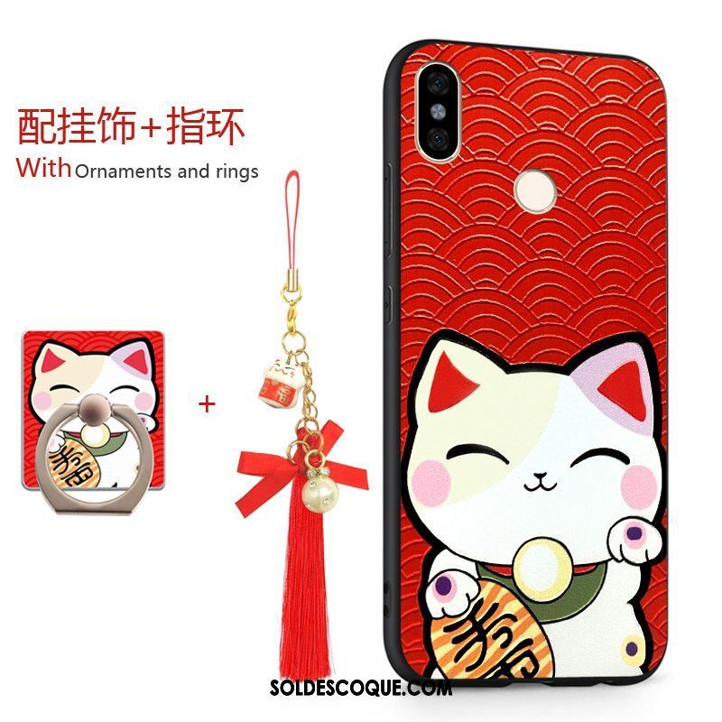 Coque Xiaomi Redmi S2 Rouge Étui Fluide Doux Richesse Silicone Soldes