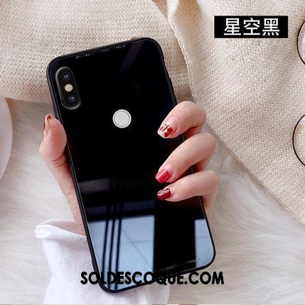 Coque Xiaomi Redmi S2 Étui Verre Rose Tempérer Couvercle Arrière France