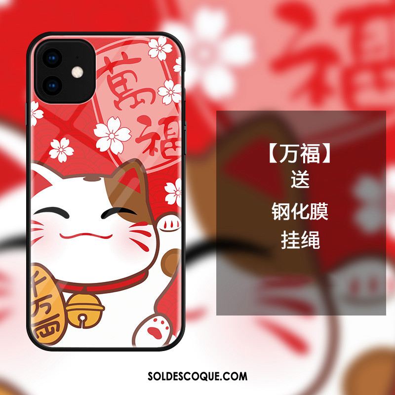 Coque iPhone 11 Dessin Animé De Fête Chat Téléphone Portable Incassable Housse En Vente