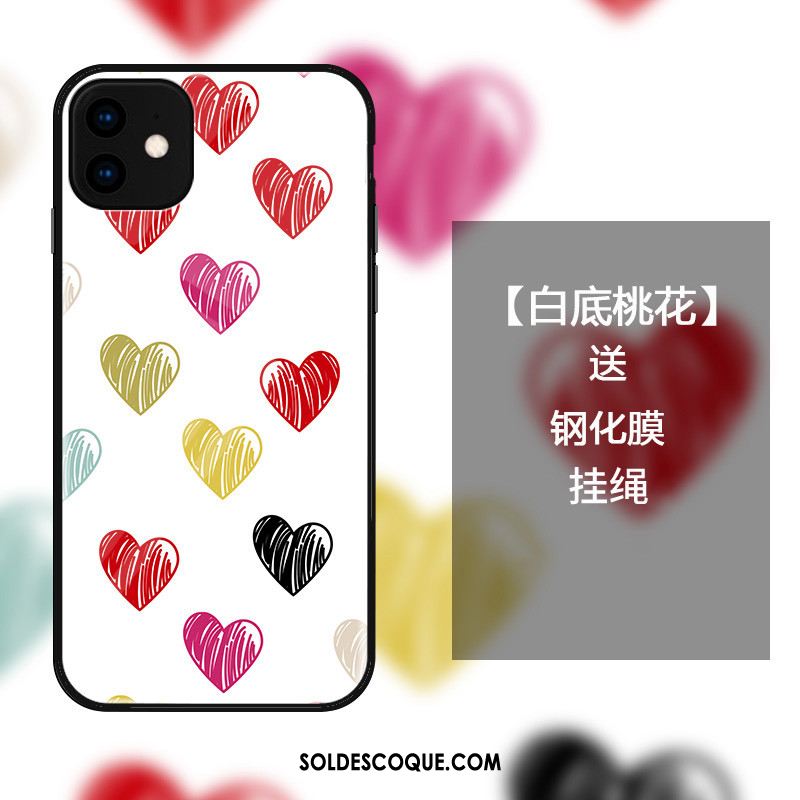 Coque iPhone 11 Incassable Amour Simple Verre Téléphone Portable France