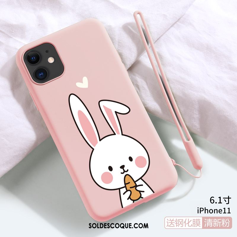 Coque iPhone 11 Incassable Silicone Vert Étui Fluide Doux Pas Cher