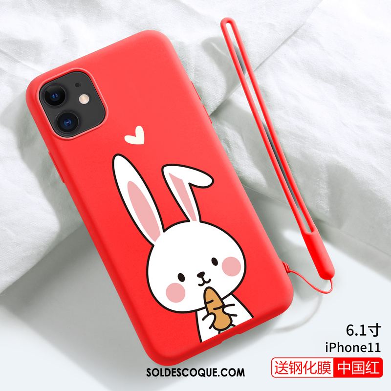 Coque iPhone 11 Incassable Silicone Vert Étui Fluide Doux Pas Cher