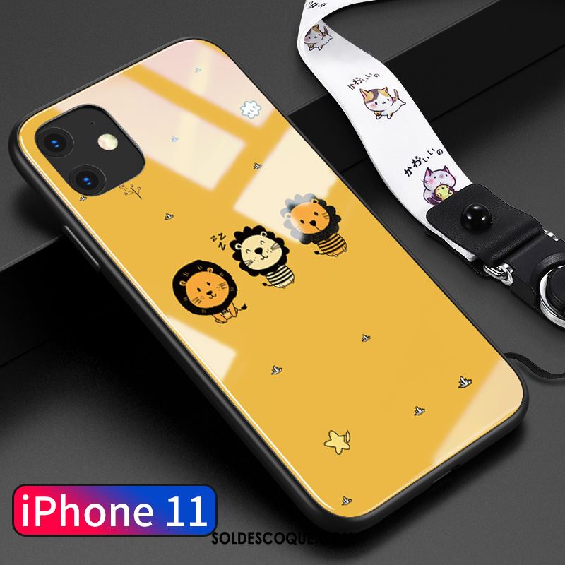 Coque iPhone 11 Jaune Nouveau Tout Compris Charmant Très Mince Housse En Ligne