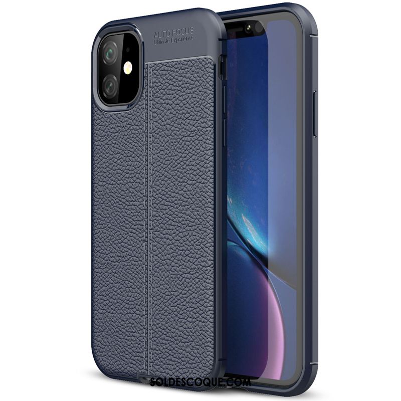 Coque iPhone 11 Modèle Fleurie Bleu Coque En Silicone Protection Étui En Ligne