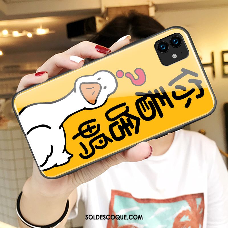 Coque iPhone 11 Nouveau Verre Silicone Incassable Dessin Animé En Vente