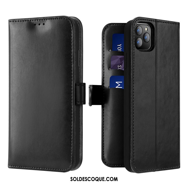 Coque iPhone 11 Pro Carte Tout Compris Business Téléphone Portable Étui En Cuir Housse Soldes