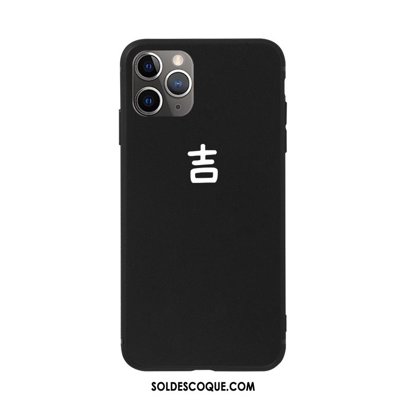 Coque iPhone 11 Pro Créatif Noir Personnalité Fluide Doux Grand En Ligne