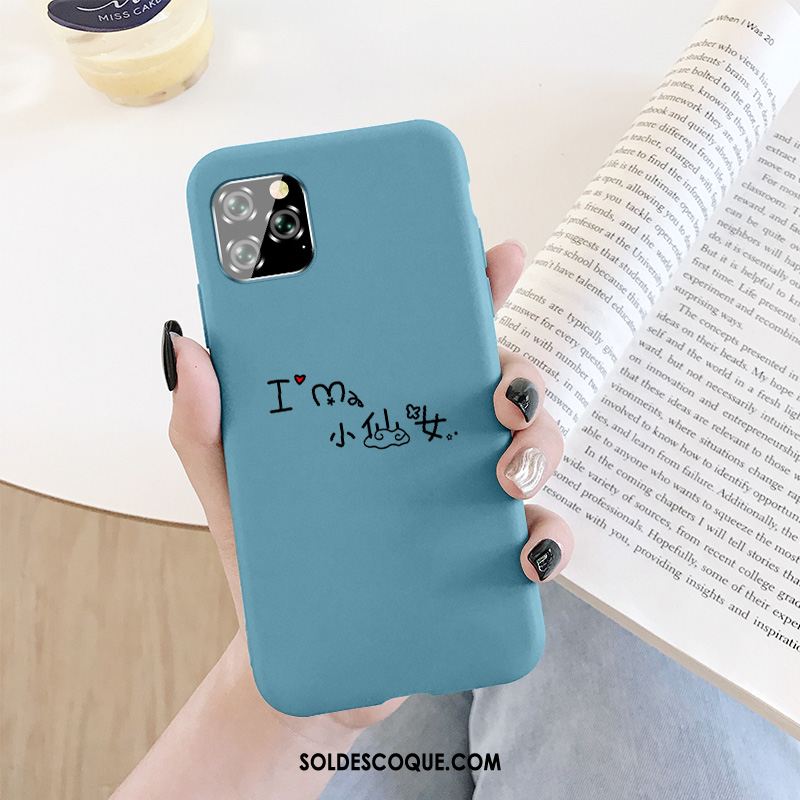 Coque iPhone 11 Pro Délavé En Daim Frais Fluide Doux Simple Téléphone Portable En Vente