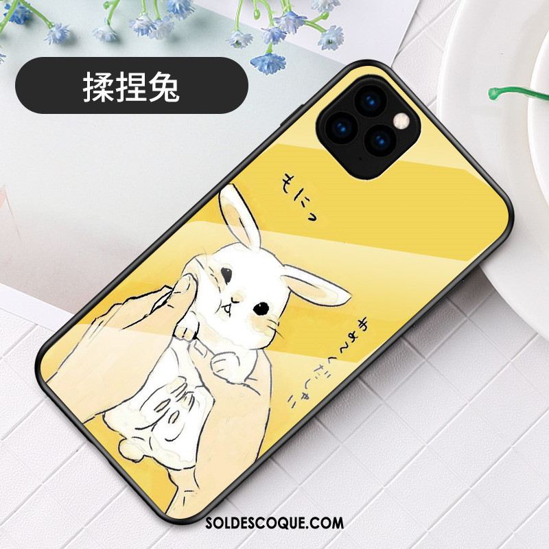 Coque iPhone 11 Pro Jaune Incassable Verre Étui Charmant Housse Pas Cher