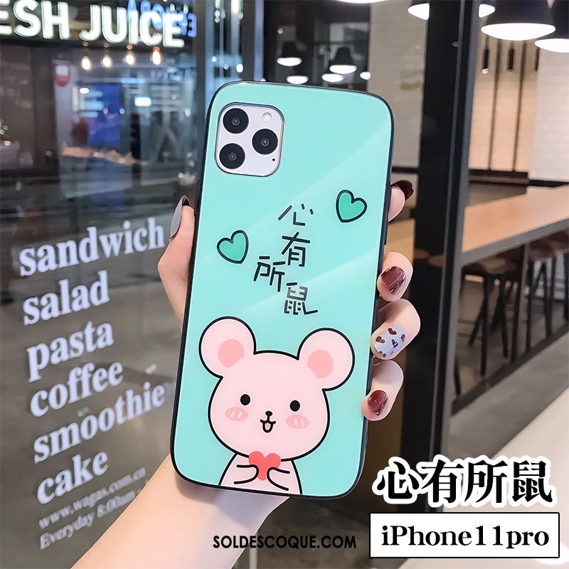 Coque iPhone 11 Pro Max Amoureux Tout Compris Rat Bleu Téléphone Portable Pas Cher