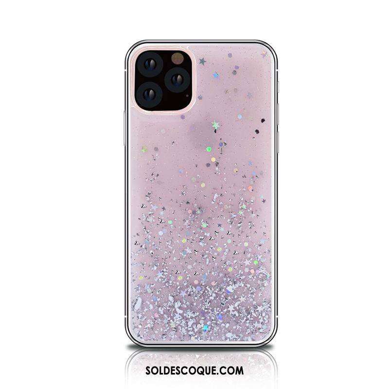 Coque iPhone 11 Pro Max Bleu Transparent Incassable Tout Compris Ornements Suspendus Pas Cher