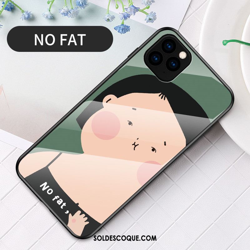 Coque iPhone 11 Pro Max Charmant Créatif Dessin Animé Verre Personnalité France