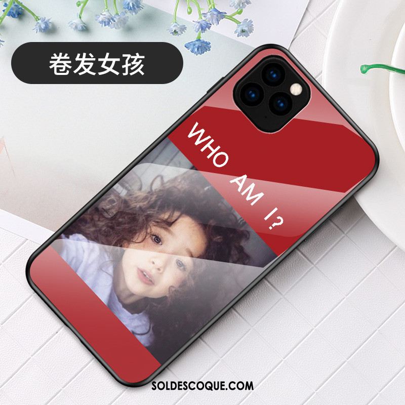 Coque iPhone 11 Pro Max Charmant Créatif Dessin Animé Verre Personnalité France